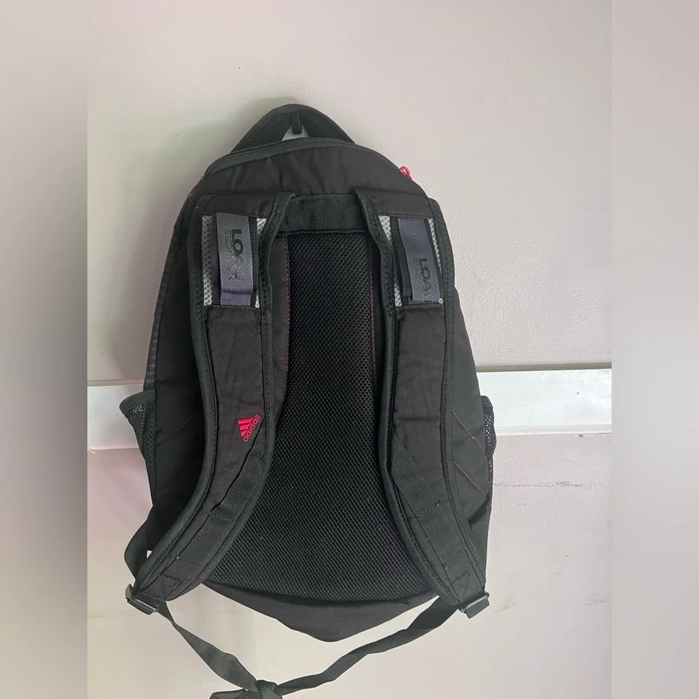 adidas Black Backpack with Pink Accents - Men's Athletic Pack